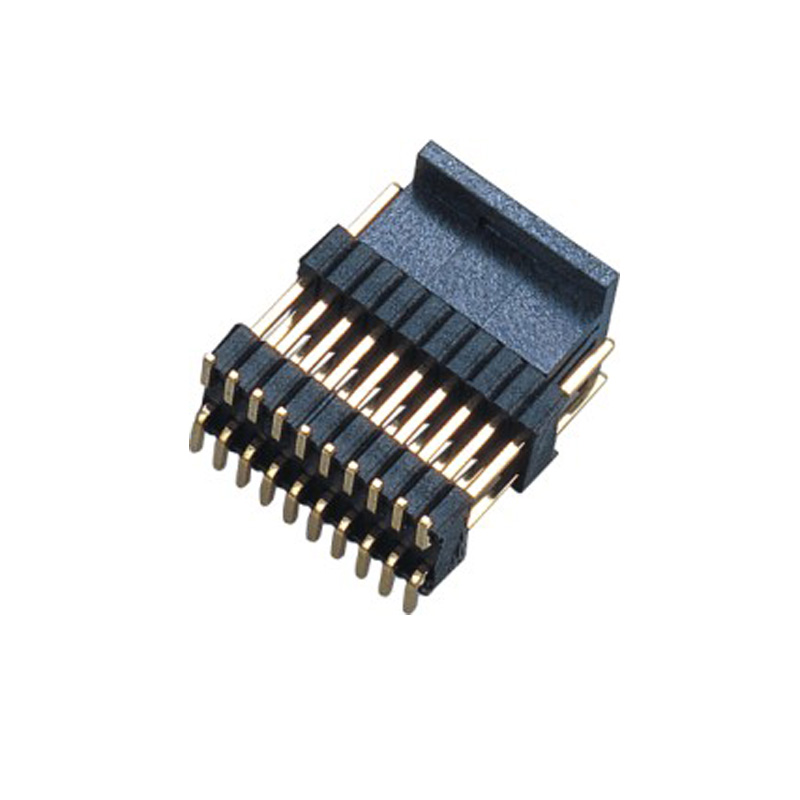 1.27/2.54mm Pin Header H=2.5 Double Row Stack Plastic SMT Ty